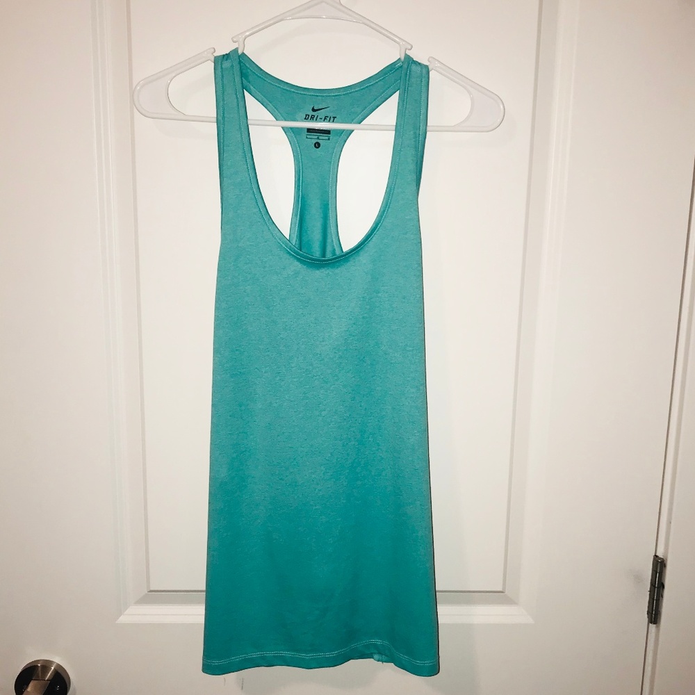 Nike NWOT Turquoise Dri Fit Tank Top Size L